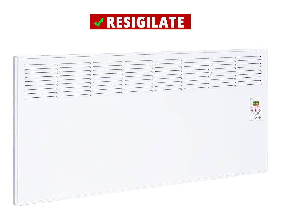PRODUS RESIGILAT SAU USOR LOVIT DAR IN PERFECTA STARE DE FUNCTIONARE 7065 !!!  Convector de perete sau pardoseala iVigo DIGITAL EPK 2000 W White, control electronic, Termostat de siguranta, termostat reglabil, IP 24, pentru 24 mp, ERP 2018