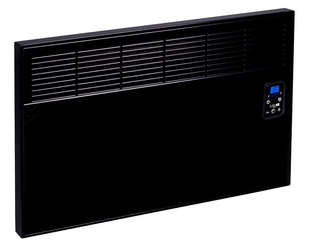 Convector de perete sau pardoseala iVigo EPK 1000 W Black Glass,