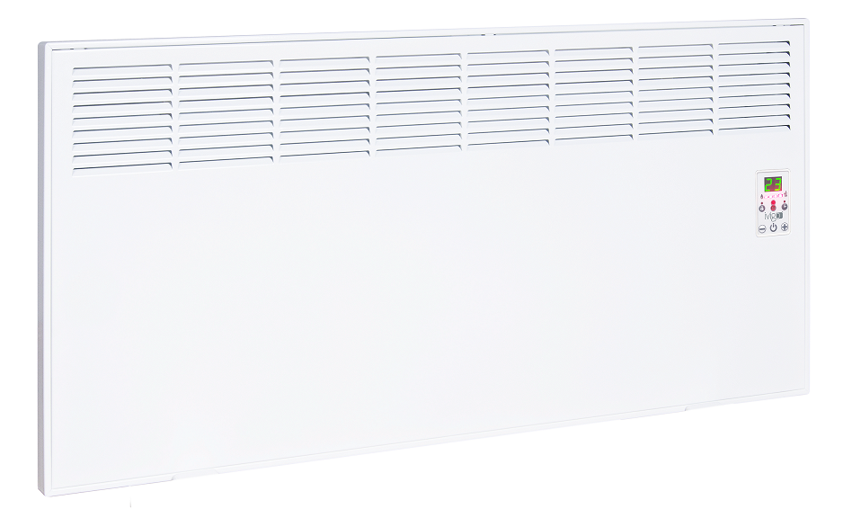 Convector de perete sau pardoseala iVigo DIGITAL EPK 2000 W White, control electronic, Termostat de siguranta, termostat reglabil, IP 24, pentru 24 mp, ERP 2018