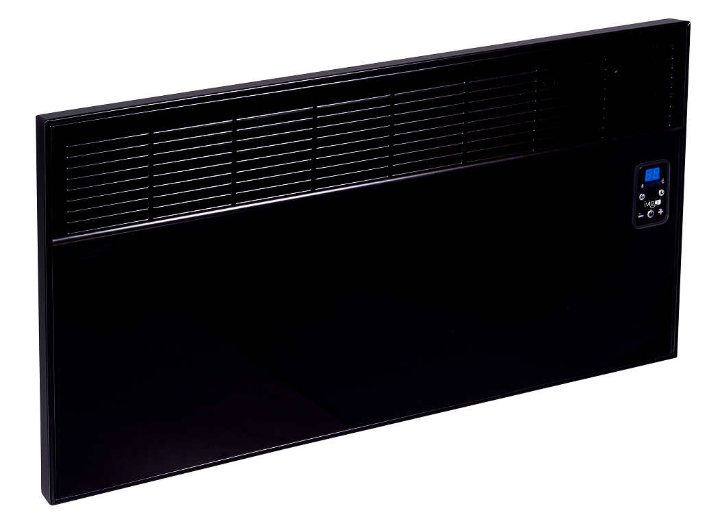 Convector de perete sau pardoseala iVigo EPK 2000 W Black Glass,