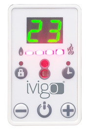 Convector de perete sau pardoseala iVigo DIGITAL EPK 2500 W White, control electronic, Termostat de siguranta, termostat reglabil, IP 24, pentru 28 mp, ERP 2018