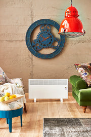 Convector de perete sau pardoseala iVigo DIGITAL EPK 2500 W White, control electronic, Termostat de siguranta, termostat reglabil, IP 24, pentru 28 mp, ERP 2018