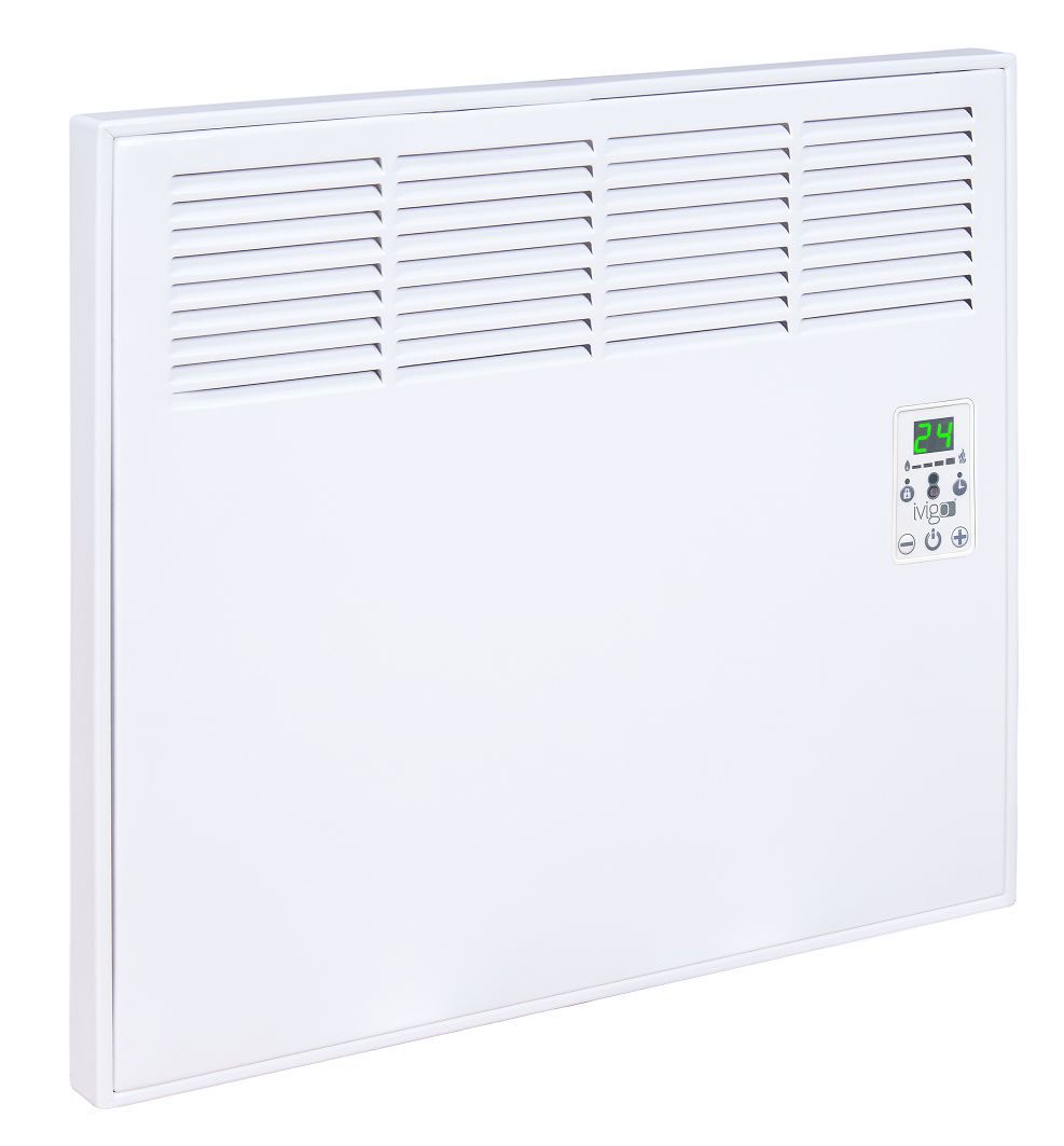 Convector de perete sau pardoseala iVigo EPK 500 W White,Digital,