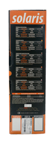 Convector electric de perete sau pardoseala Solaris KIP 1000 W, control electronic, Termostat de siguranta, termostat reglabil, IP 24, ERP 2018, pana la 12 mp