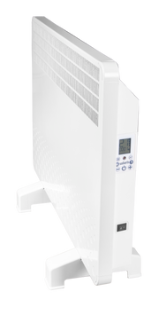 Convector electric de perete sau pardoseala Solaris KIP 1000 W, control electronic, Termostat de siguranta, termostat reglabil, IP 24, ERP 2018, pana la 12 mp