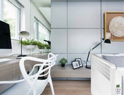 Convector electric de perete sau pardoseala Solaris KIP 1000 W, control electronic, Termostat de siguranta, termostat reglabil, IP 24, ERP 2018, pana la 12 mp