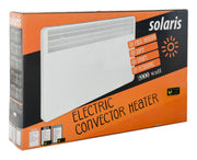 Convector electric Solaris, putere 2000 W, control mecanic, Termostat de siguranta, termostat reglabil, IP 24, ERP 2018, pana la 24 mp