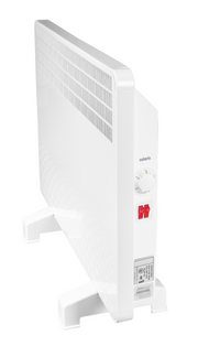 Convector electric Solaris, putere 2000 W, control mecanic, Termostat de siguranta, termostat reglabil, IP 24, ERP 2018, pana la 24 mp