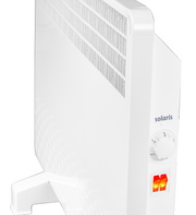 Convector electric Solaris, putere 2000 W, control mecanic, Termostat de siguranta, termostat reglabil, IP 24, ERP 2018, pana la 24 mp