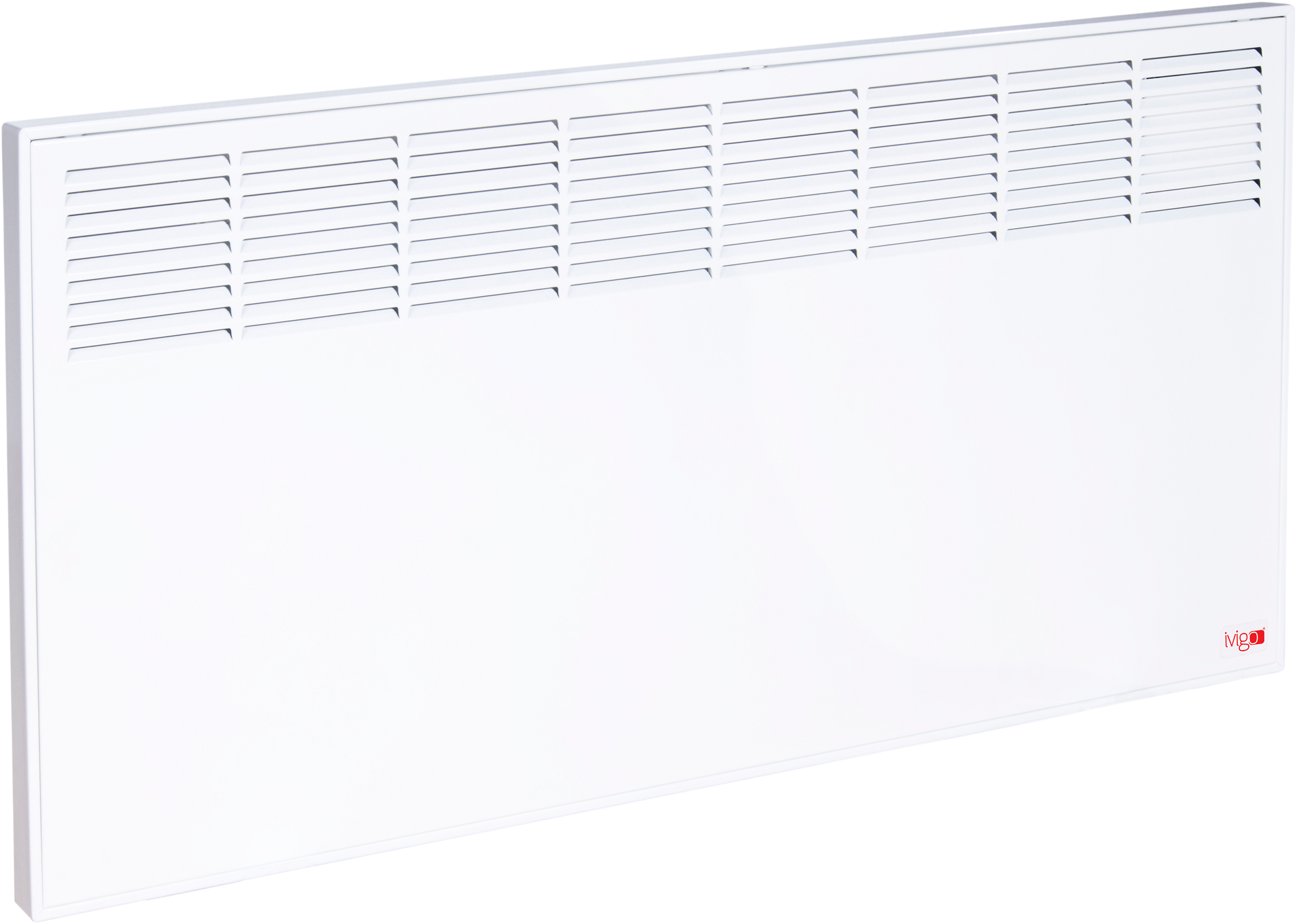 Convector iVigo Manual EPK 2500 W White, control mecanic, Termostat de siguranta, termostat reglabil, IP 24, pentru 28 mp, ERP 2018