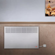 Convector iVigo Manual EPK 2500 W White, control mecanic, Termostat de siguranta, termostat reglabil, IP 24, pentru 28 mp, ERP 2018