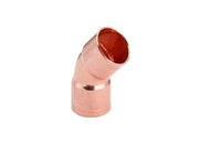 Cot cupru, interior-interior, D 15 mm, 45 grade