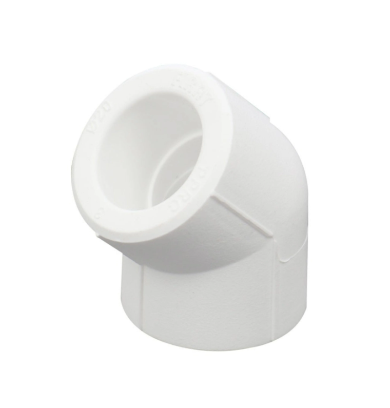 Cot PPR, D 25 x 25 mm, alb, 45 grade | Mesterul Minune