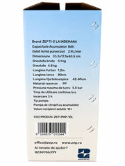 Pompa de Stropit cu Acumulator, 10L, 8Ah, 5.5 Bar, Lance Inox Telescopica, regulator presiune