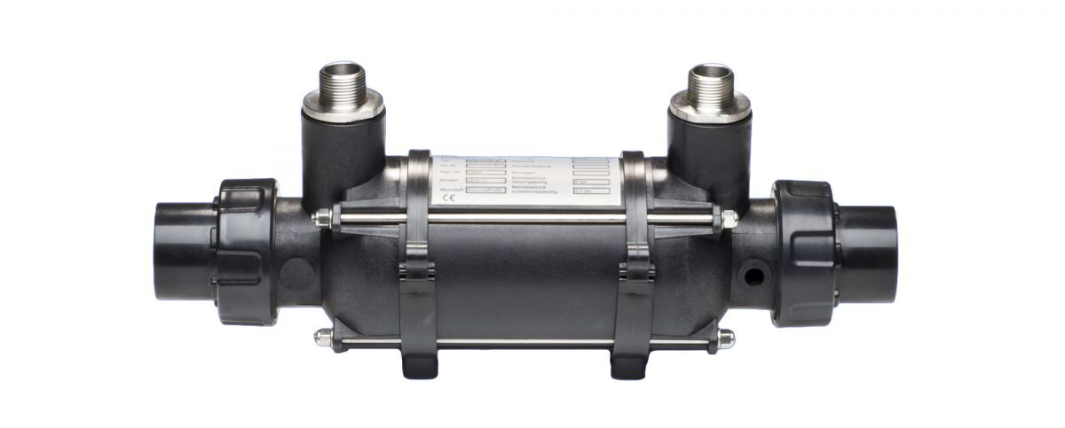 Schimbator de caldura otel D-KWT-AISI 45 - 46 kW gama Plastic line