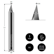 Cumpara acum Freza pentru gravura, Datron 60 grade, 0.1x6.0mm, Datron DG1 0068285A de la Mesterul Minune