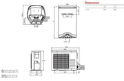 Boiler cu pompa de caldura ARISTON NUOS EVO SPLIT 110 - 110 litri
