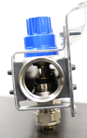 Distribuitor-Colector Fornello, echipat cu debitmetre, robineti si aerisitoare, inox, filet interior, 9 cai, 1