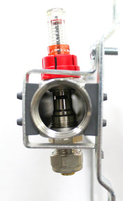 Distribuitor-Colector Fornello, echipat cu debitmetre, robineti si aerisitoare, inox, filet interior, 12 cai, 1