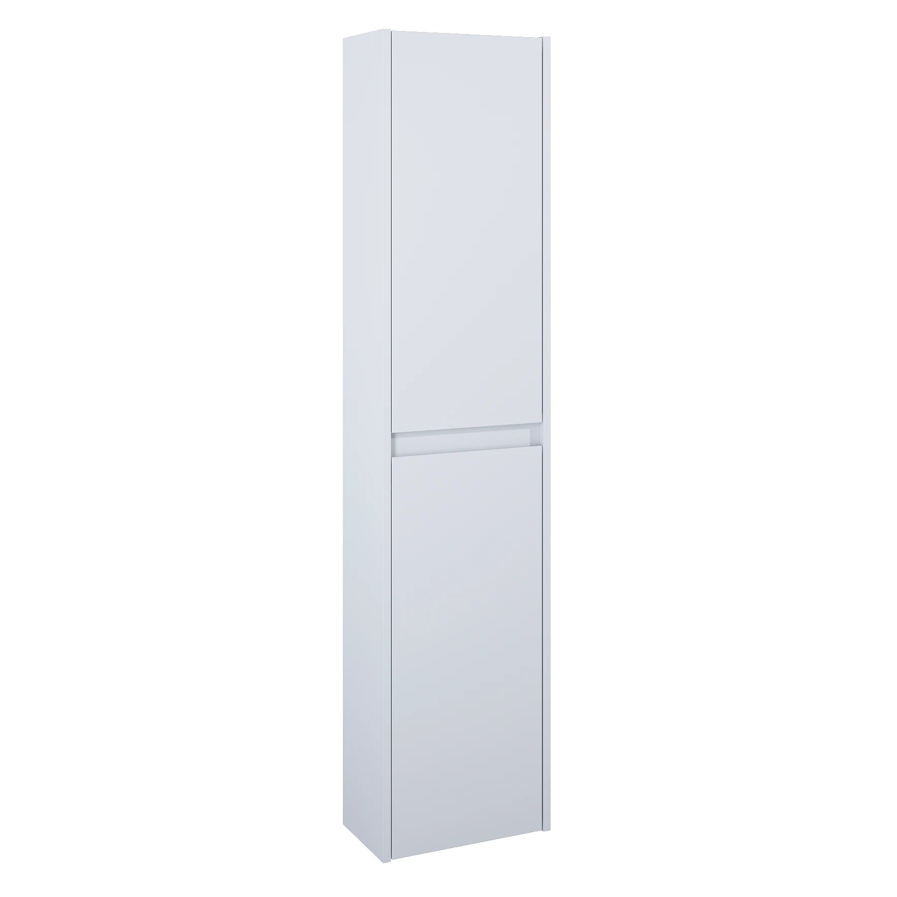 Dulap baie suspendat, Roca Unik Claudia, 2 usi, gri mat, 155.5 x 35 x