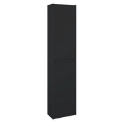 Dulap baie suspendat, Roca Unik Claudia, 2 usi, negru mat, 155.5 x 35