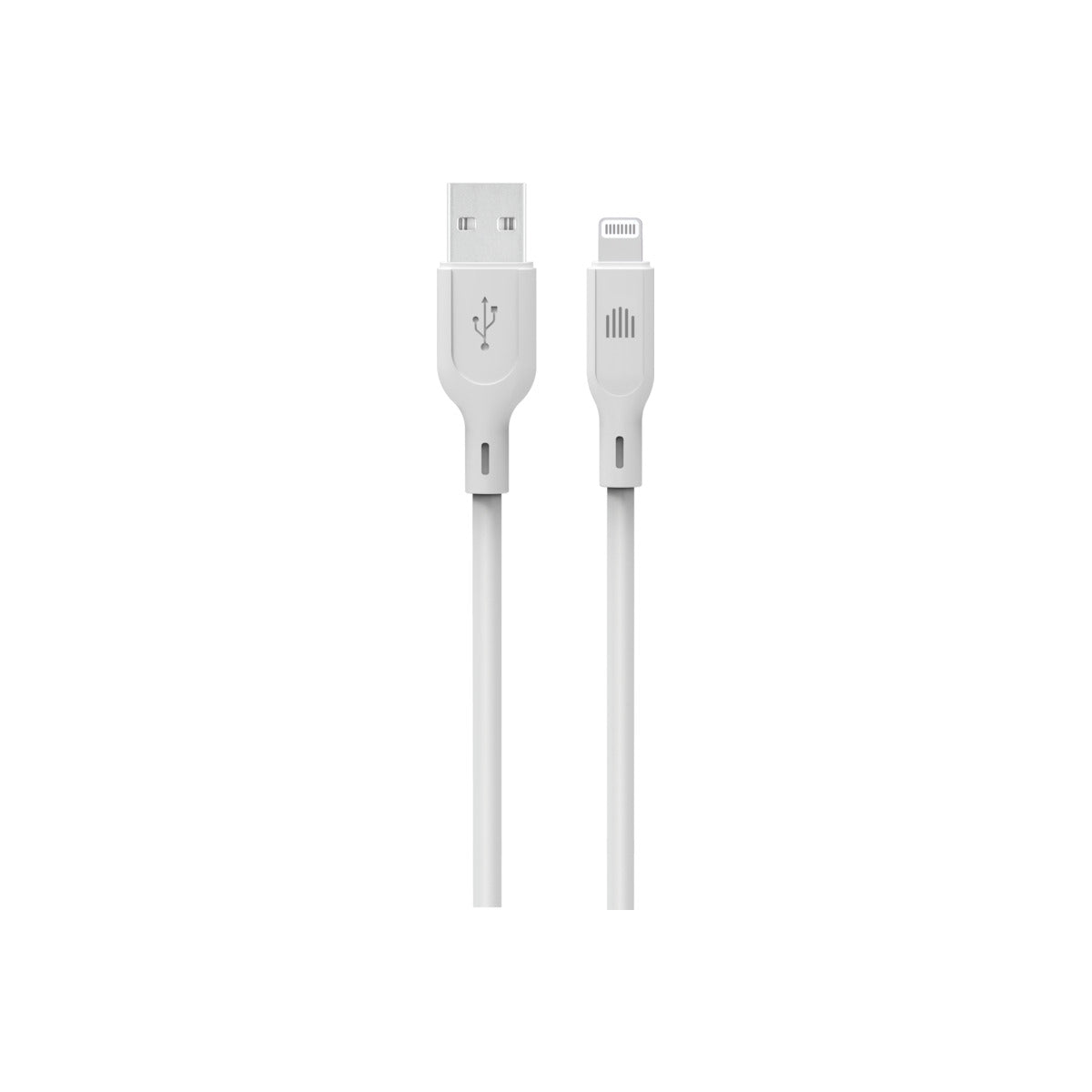 Cumpara Cablu de date Dviced USB-A la Lightning silicon 1.25m, Alb de la Mesterul Minune