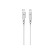 Cumpara Cablu de date Dviced USB-C la Lightning silicon 1.25m, Alb de la Mesterul Minune