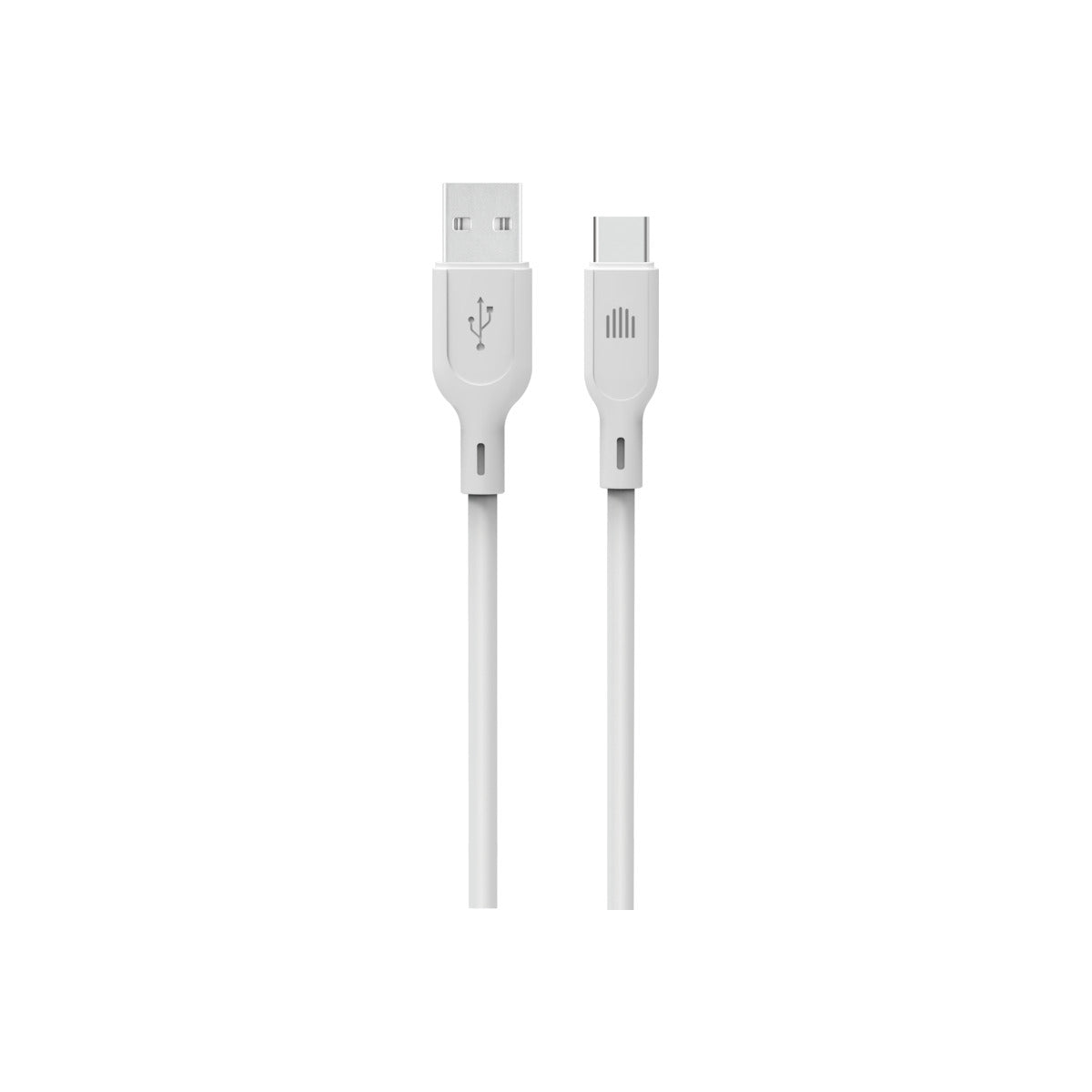 Cumpara Cablu de date Dviced USB-A la USB-C silicon 1.25m, Alb de la Mesterul Minune