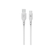 Cumpara Cablu de date Dviced USB-A la USB-C silicon 1.25m, Alb de la Mesterul Minune
