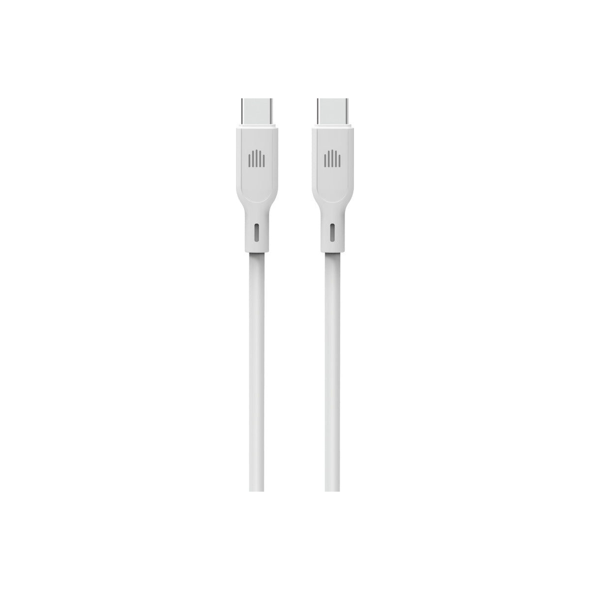 Cumpara Cablu de date Dviced USB-C la USB-C silicon 1.25m, Alb de la Mesterul Minune
