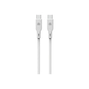 Cumpara Cablu de date Dviced USB-C la USB-C silicon 1.25m, Alb de la Mesterul Minune