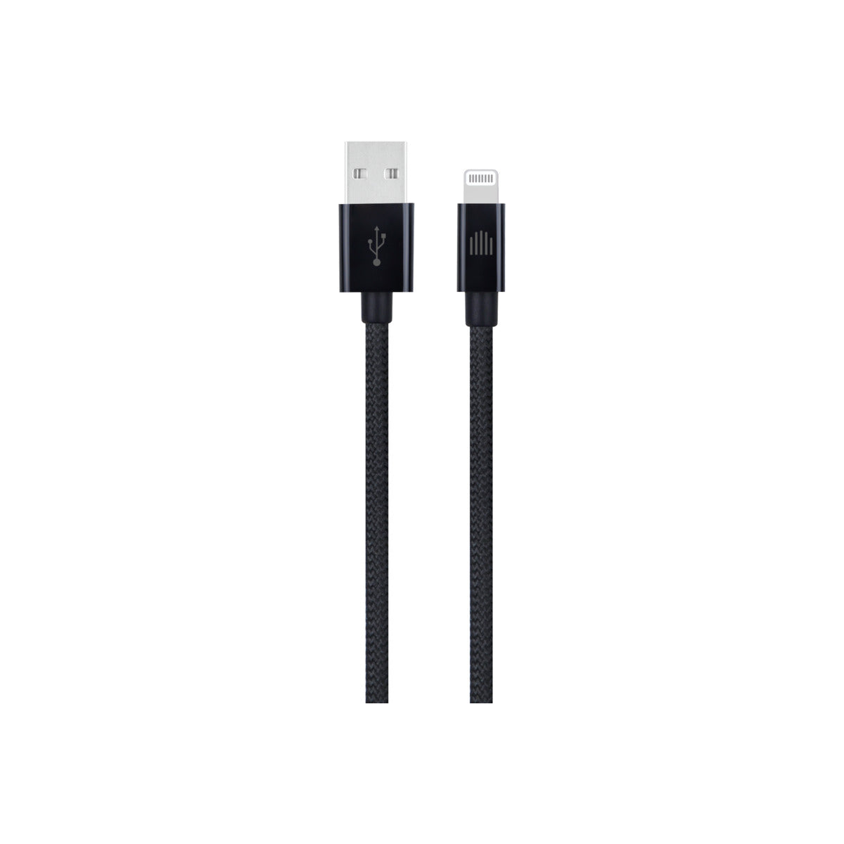 Cumpara Cablu de date Dviced USB-A la Lightning Nylon Textile 0.25m, Negru de la Mesterul Minune