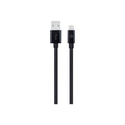 Cumpara Cablu de date Dviced USB-A la Lightning Nylon Textile 0.25m, Negru de la Mesterul Minune