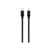 Cumpara Cablu de date Dviced USB-C la Lightning Nylon Textile 0.25m, Negru de la Mesterul Minune