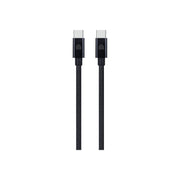 Cumpara Cablu de date Dviced USB-C la USB-C Nylon Textile 0.25m, Negru de la Mesterul Minune