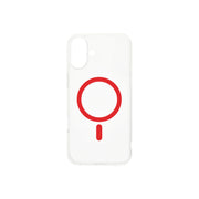 Cumpara Husa de protectie Dviced cu Magsafe pentru iPhone 16, Rosu Transparent de la Mesterul Minune