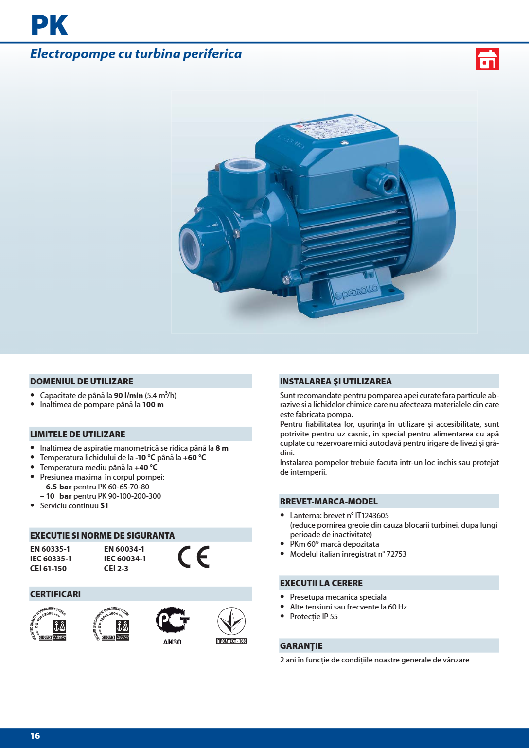Hidrofor Easypump PKm60-EP 2 M Pedrollo | Mesterul Minune