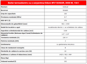 Boiler termoelectric cu o serpentina Eldom WV15046SR, 3000 W, 150 l,