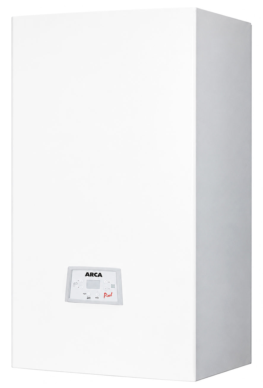 Centrala termica pe gaz conventionala Arca Pixel 29 F, 29 kW, kit
