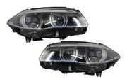 Faruri Full LED compatibil cu BMW F10 F11 5 Seria (2011-2013) Angel Eyes