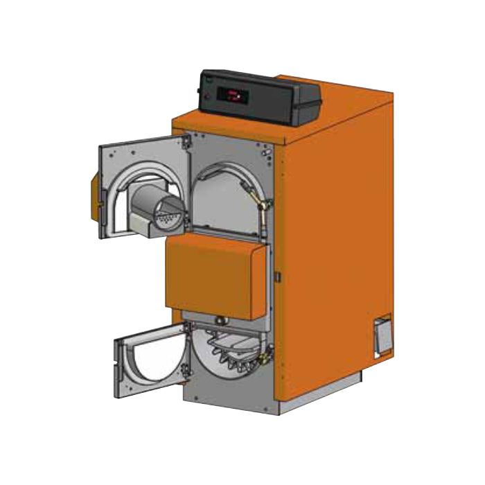 CENTRALA TERMICA MIXTA LEMN-PELETI ARCA ASPIRO DUO TECH 43R – 41KW