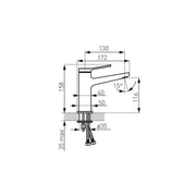 FDesign Seppia baterie lavoar stativ crom FD1-SPA-2-11