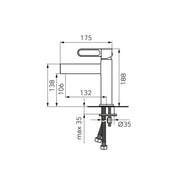 FDesign Zaffiro baterie lavoar stativ auriu FD1-ZFR-2-55