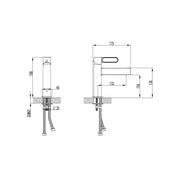 FDesign Zaffiro baterie lavoar stativ negru FD1-ZFR-2-25