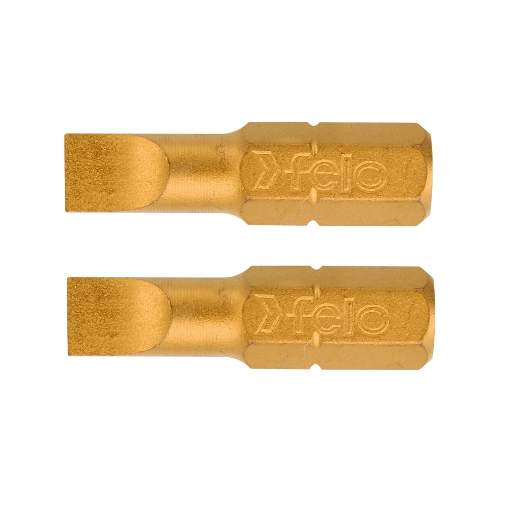 Cumpara acum Set 2x Bit TiN Plus pentru insurubare, profil drept, Felo, 6.5x1.2mm de la Mesterul Minune
