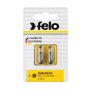 Set 2 biti Industrial profil Pozidrive, Felo, C6.3, PZ1, 25mm