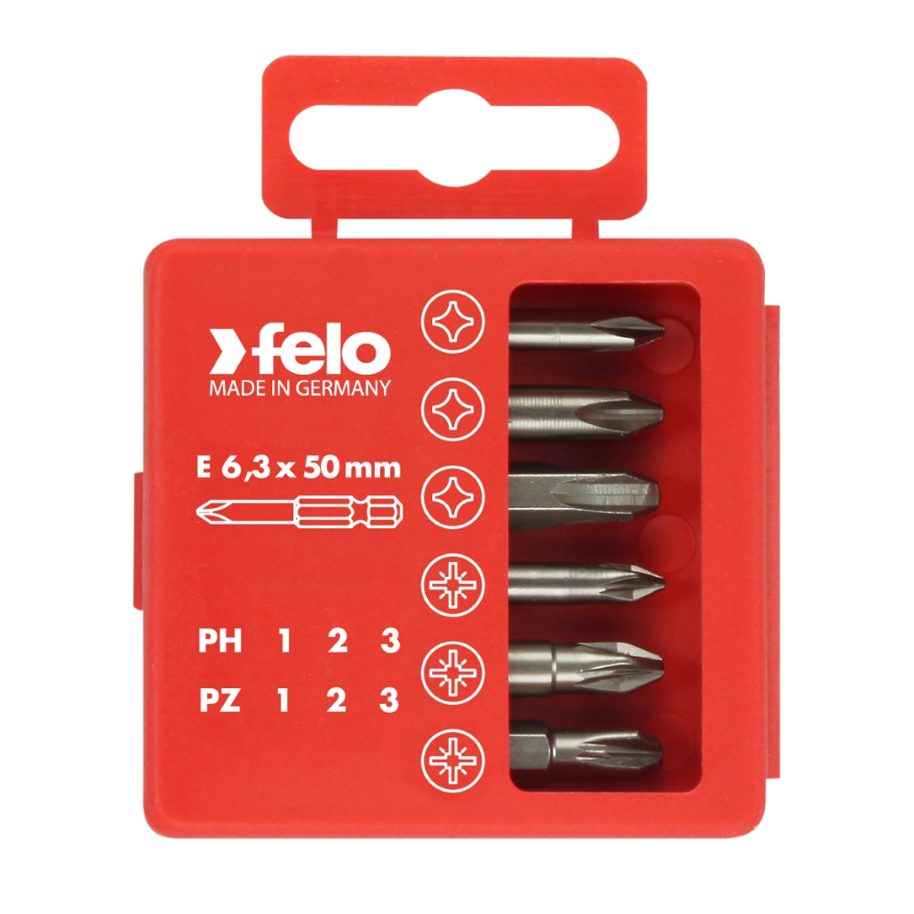 Cumpara acum Set universal PZ si PH, Profi Bit Box, lungime 50mm, 6 biti/set, Felo de la Mesterul Minune
