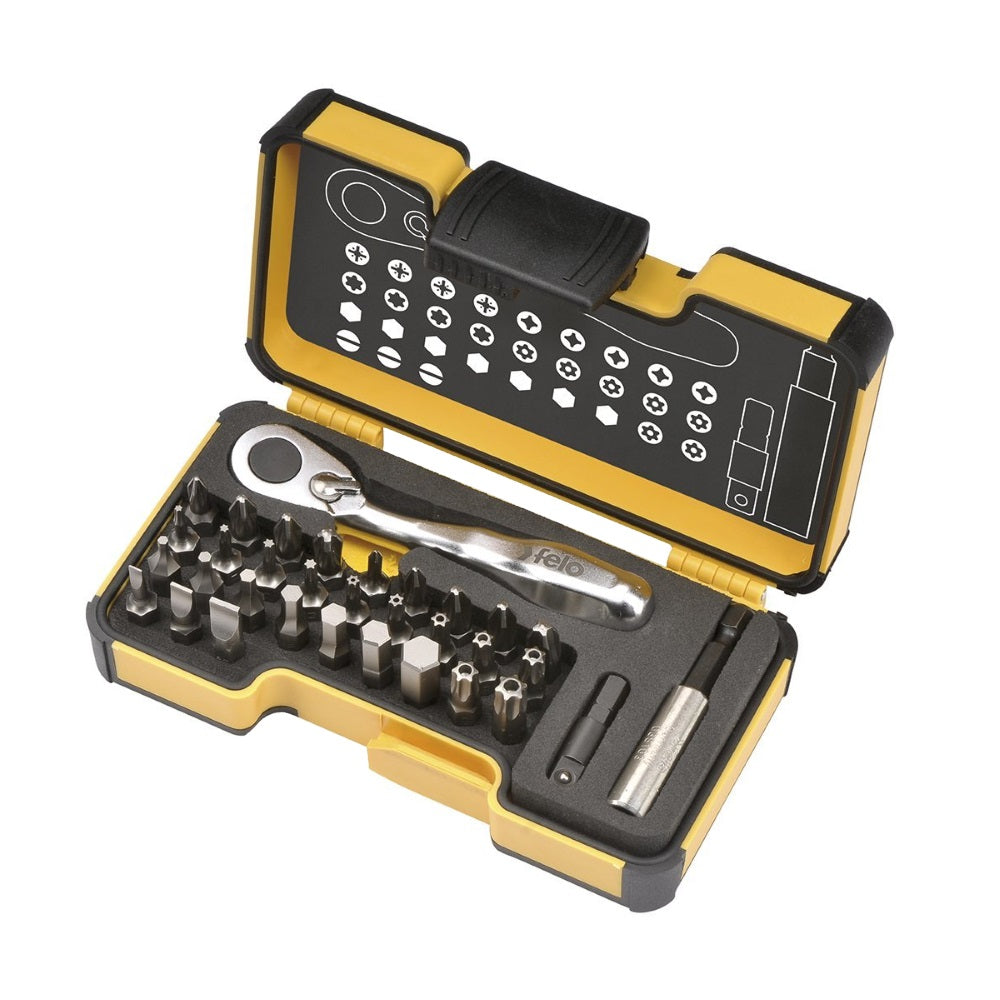 Trusa de biti, XS 33 StrongBox, Felo, 1/4", 33 piese