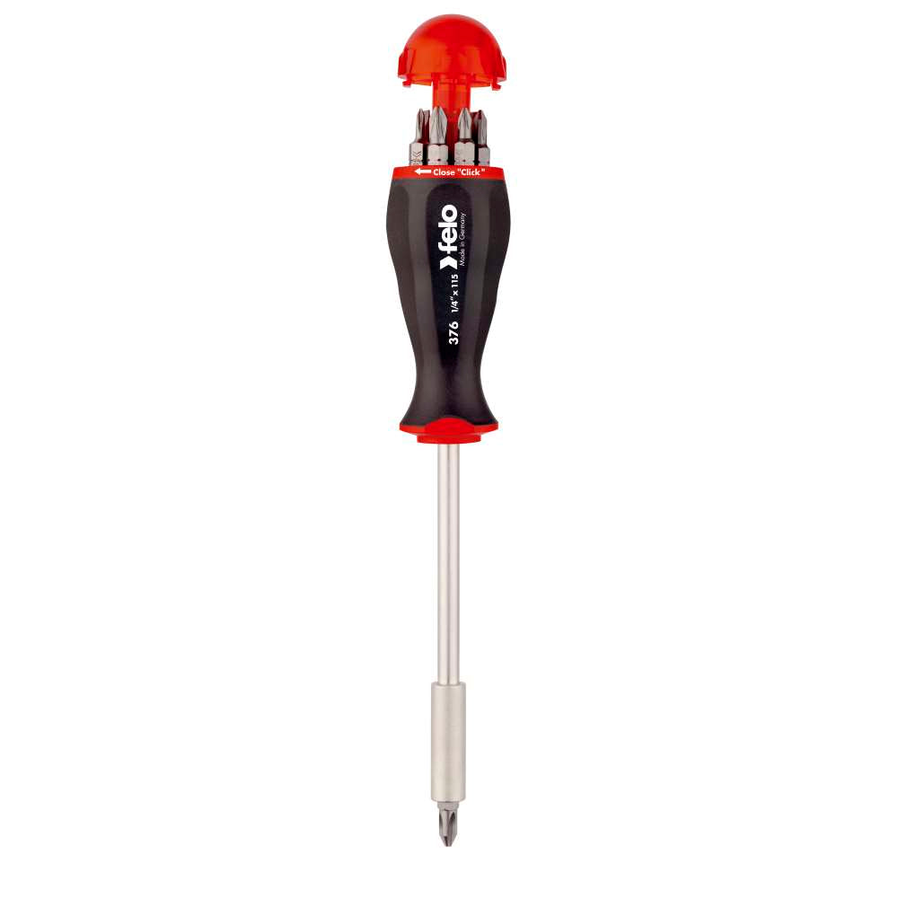 Cumpara acum Surubelnita cu magazie si tija 115mm, Felo, 8 biti drepti, PH, PZ de la Mesterul Minune