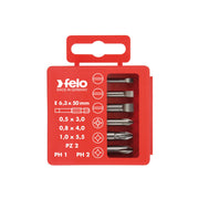 Set biti profesionali industriali cu varf drept, PZ, PH, 6 biti/set